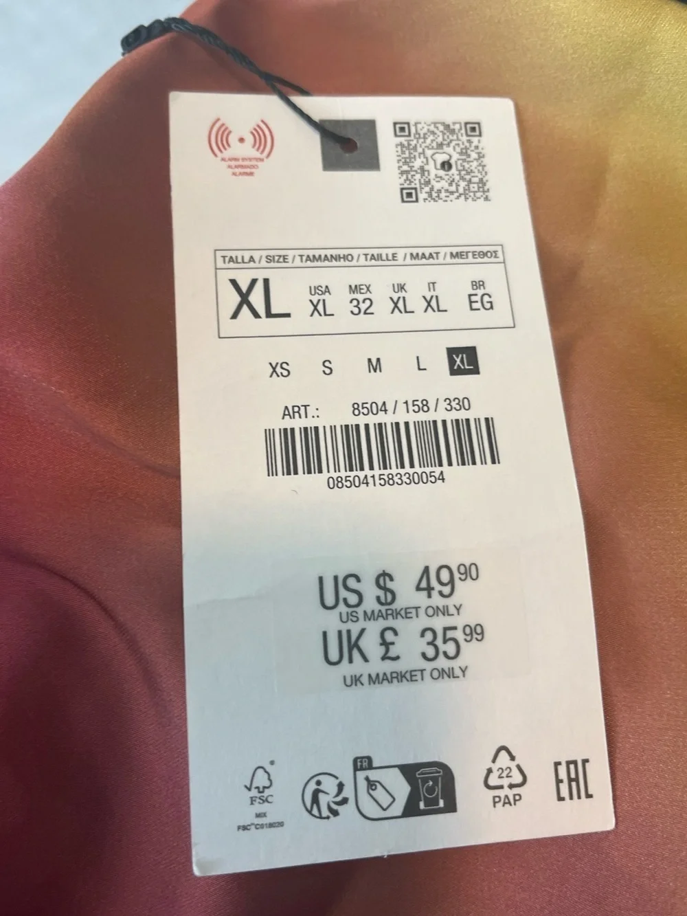 NWT ZARA blogger fav Satin Effect  Summer /vacation SkIRT S and XL 🚨NO DISCOUNT